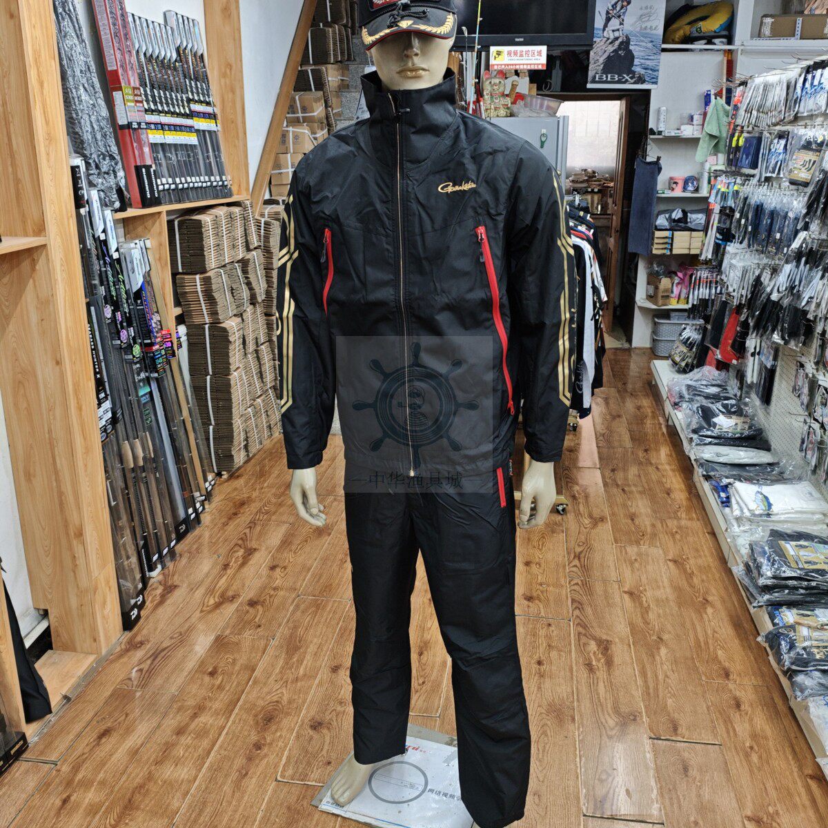 新款钓鱼服GAMAKATSU伽玛卡兹GM-3722防水透气矶钓服套装渔具船钓
