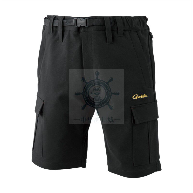 新款短裤日本GAMAKATSU伽玛卡兹GM-3771防泼水钓鱼短裤矶钓服饰