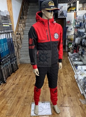 新款保暖套装日本TSURIMUSHA钓武者A017A018钓鱼服保暖防水垂钓服