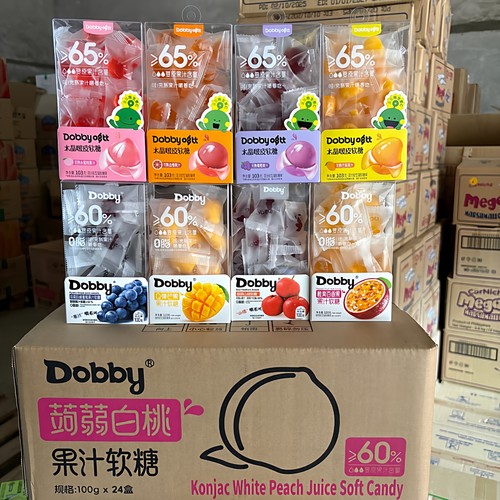 【整箱24盒批发】Dobby哆比果汁软糖喜糖水果糖QQ糖休闲儿童零食