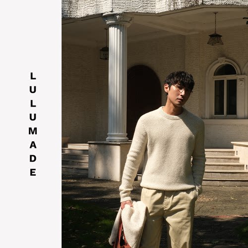 Lulumade极简慵懒羊毛圆领毛衣