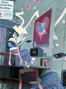 RukawazxCongming33联名1000片GOODBYE拼图成人未分区解压礼物