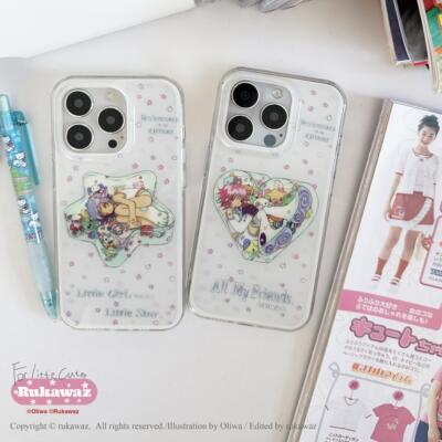 RUKAWAZxOliwa奥莉蛙联名原创可爱星星女孩适用于iPhone苹果17/promax/16/15大孔双层imd手机壳