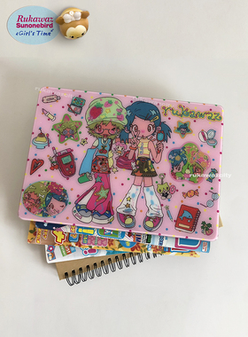 RUKAWAZx鸟鸟一原创复古可爱girls time适用苹果电脑笔记本Macbookpro/air 14/16/13寸满天星亮面保护壳