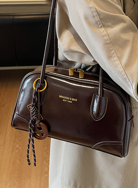 时尚美拉德腋下包女式2026新款秋季复古学院风百搭质感单肩通勤包