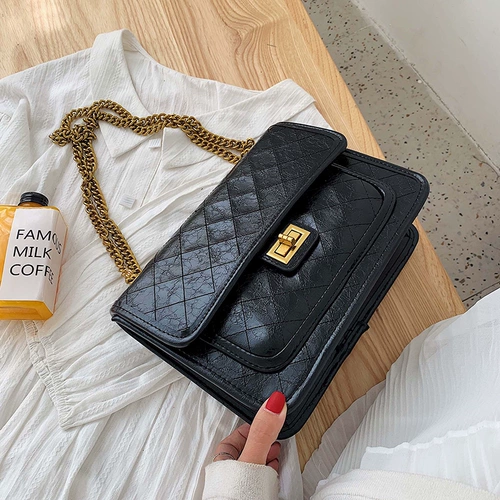 Сумка через плечо, брендовая вместительная и большая цепь, изысканный стиль