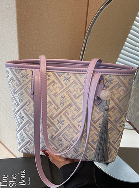 高级感新中式腋下包女式2026新款夏季百搭国风时尚通勤单肩托特包