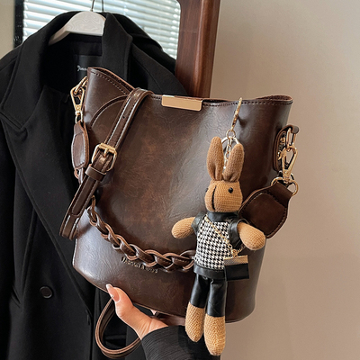 jamel高级感美拉德水桶包