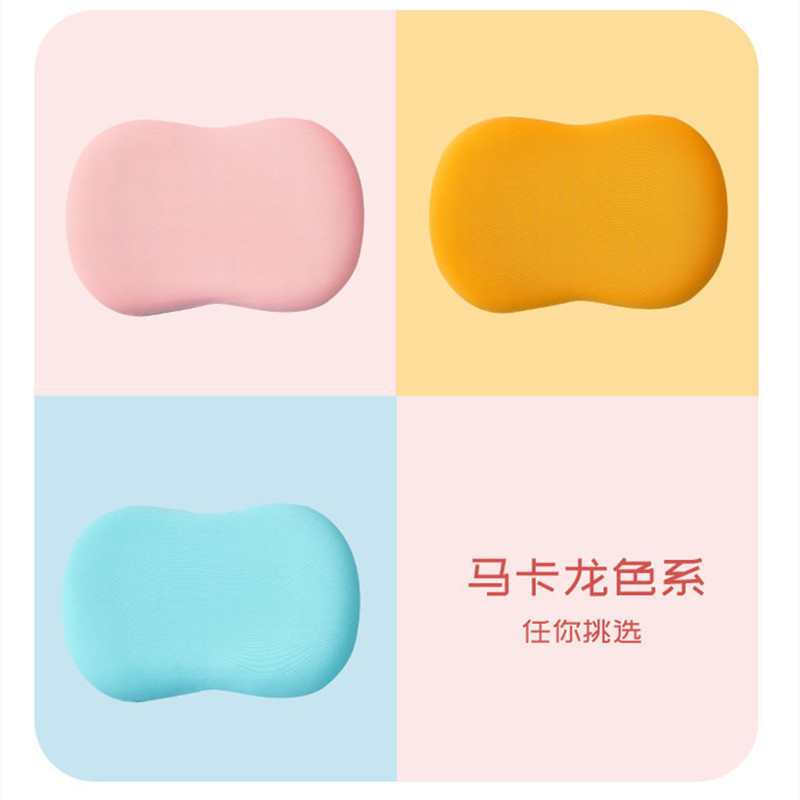 YF猫肚枕乳胶枕慢回弹枕芯记忆棉枕头护颈枕椎助睡眠家用学生宿舍_橙黄橘绿 床上用品_床上用品-第1张图片-提都小院