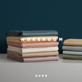 浅米单品 高端100支单件纯棉被套纯色贡缎双人被罩简约高级感全棉