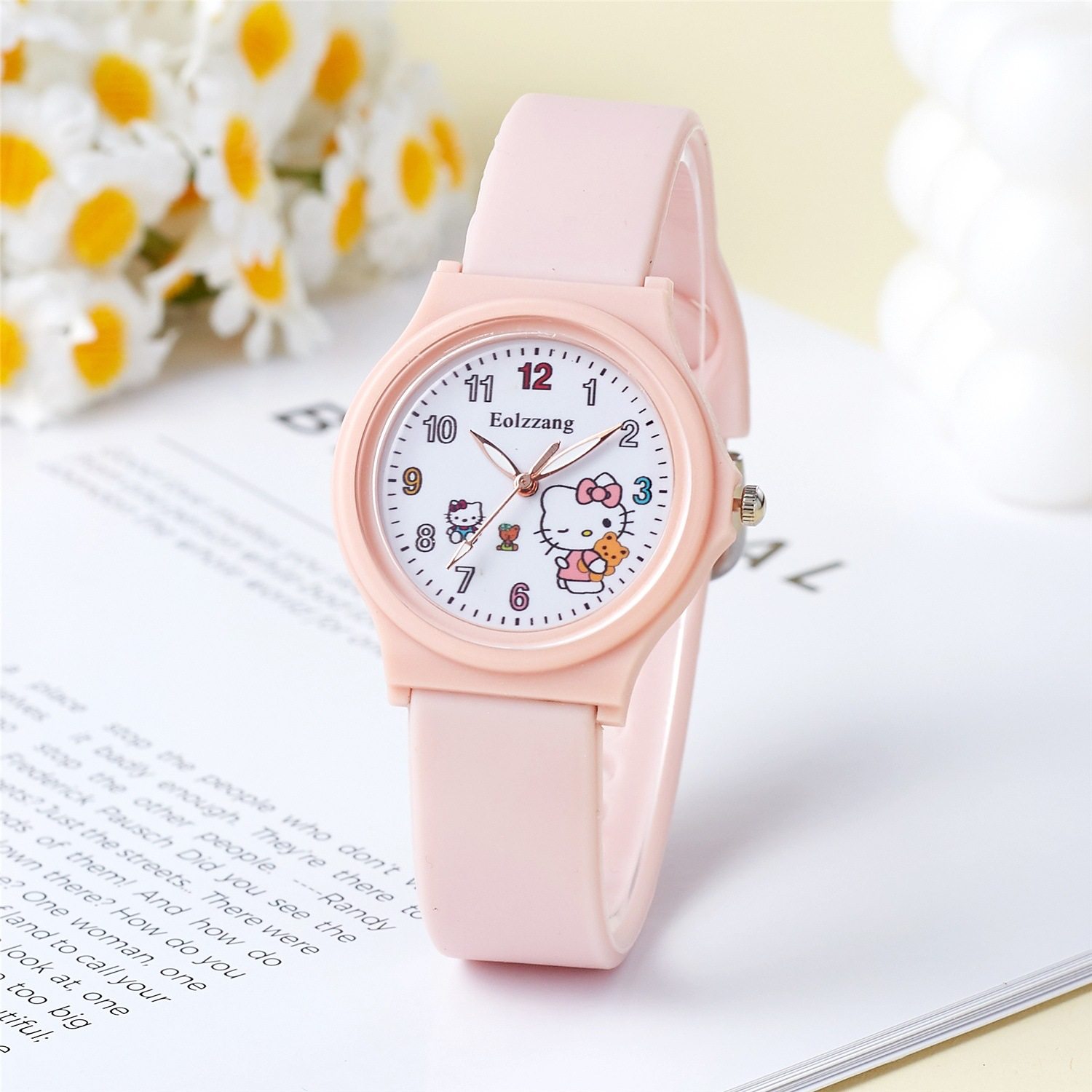 学院风儿童手表女款初中生小学生考试专用高颜值只看时间电子手表