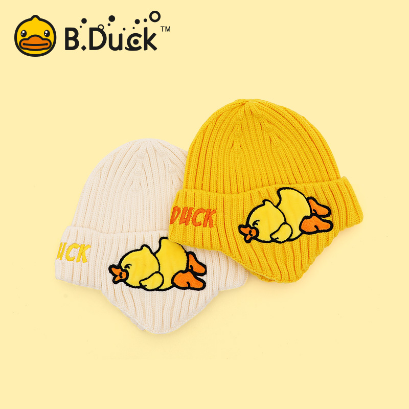 卡通针织帽B.Duck毛线帽