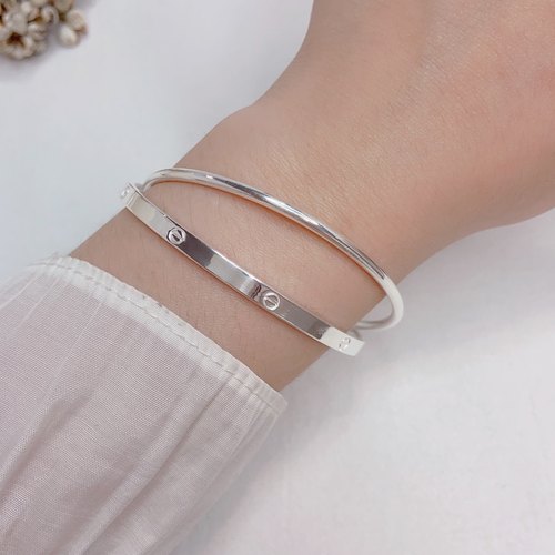 水贝银饰金典叠戴款手镯