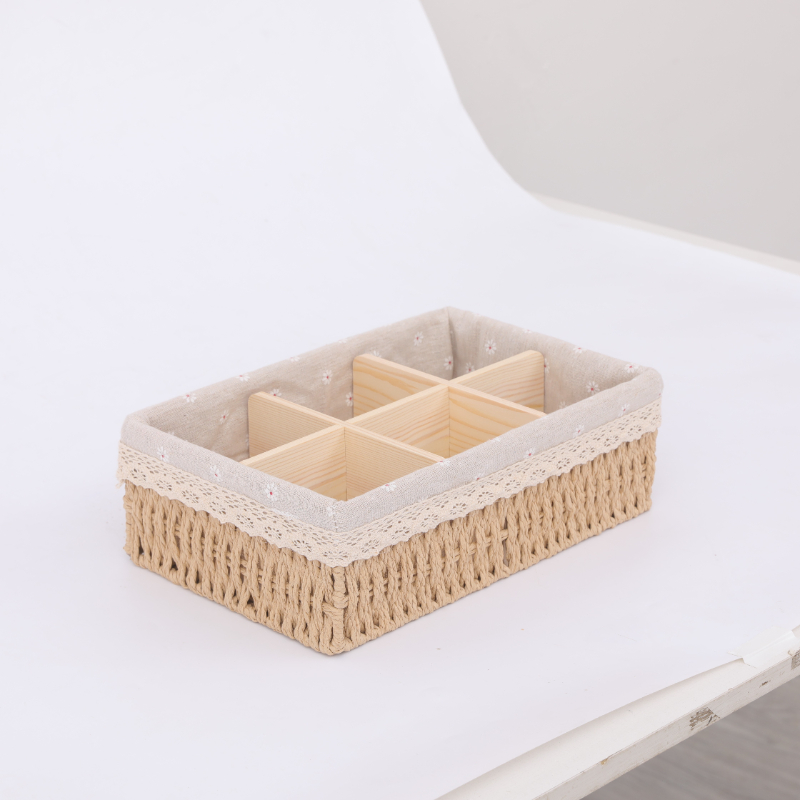 手工家用化妆品零食可拆卸收纳筐