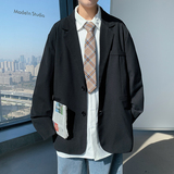 男士港风大码西服潮流黑男装韩版大dsa012xf901p80，男装西服，星座415A（原A012）