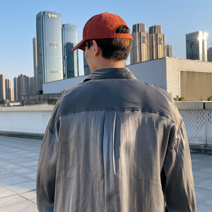 模特外景男士大码纯深灰色潮流男薄DSA012cs22p45图片