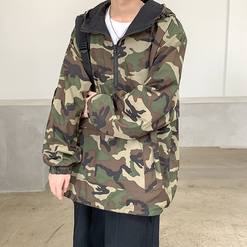 港风两面服男士迷彩外套双面系外套DSA012-jk902-p80图片
