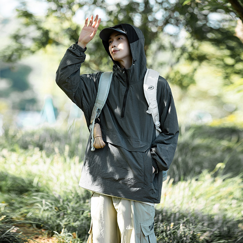 双面绿黑男士夹克外套上衣工装套头连帽复古秋季dsa012jk1001p80,男装夹克,星座415A（原A012）