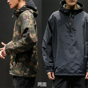 模特男士双面黑日系风格外套DSA012-jk902-p80图片