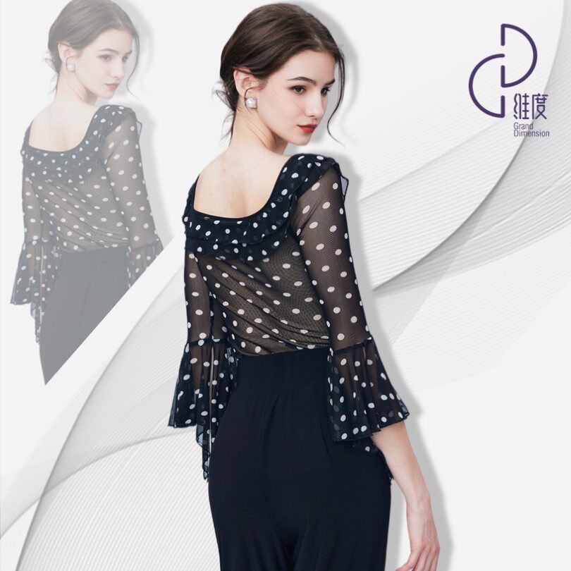 Y549维度舞服 宝宝丝荷叶上衣 夏日首选 清凉舒适摩登舞拉丁舞
