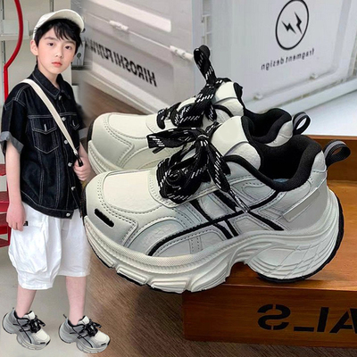 儿童老爹鞋厚底防滑舒适运动跑鞋