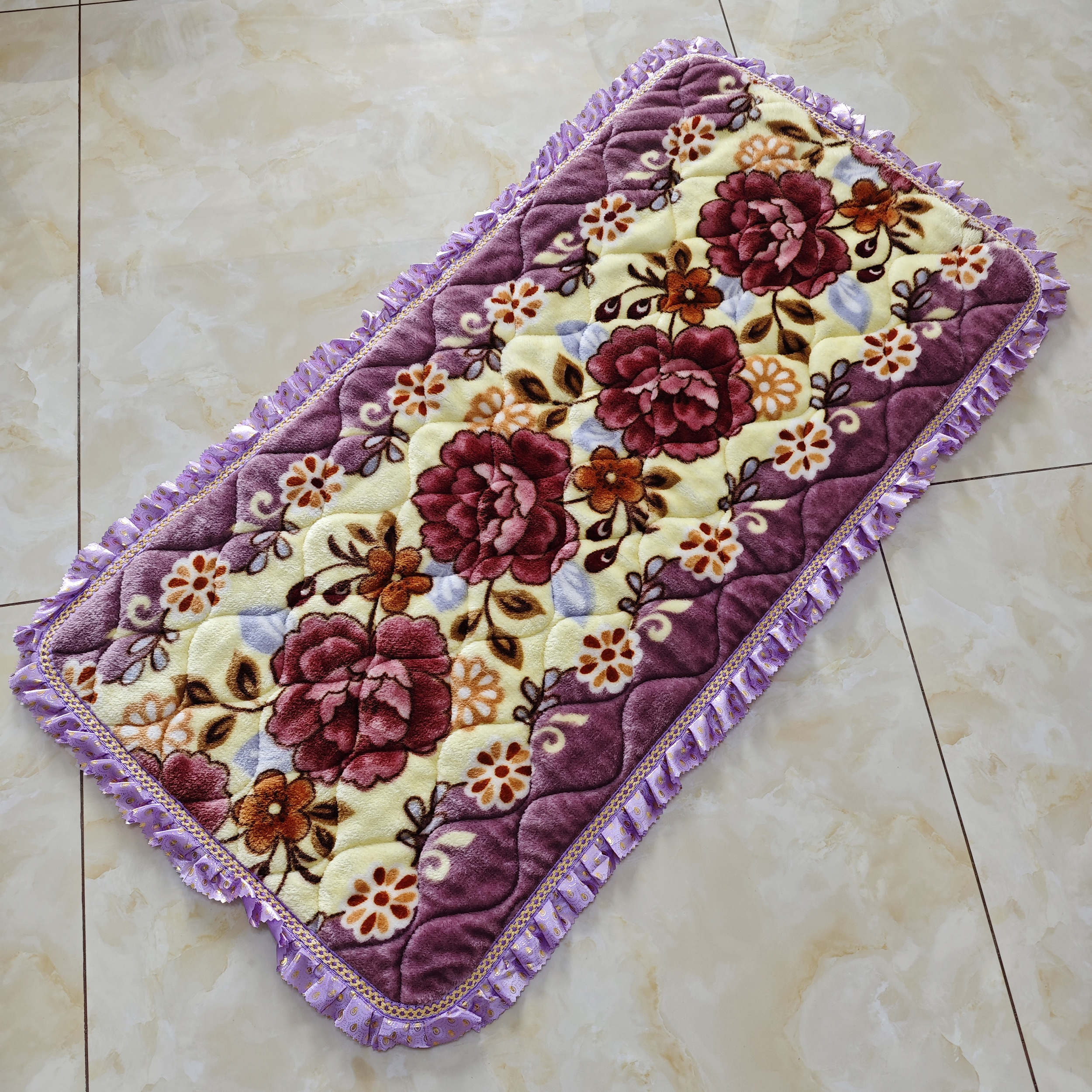 防滑沙发坐垫冬季老式红实木沙发座垫三四人位中式加厚毛绒长垫子