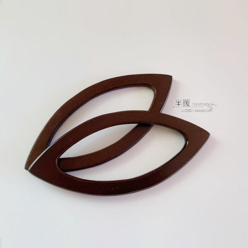WOODEN HANDLES LIP SHAPES WOODEN HANDLES HAND BRACELETS HANDBAGS ACCESSORIES DIY WOVEN BAGS HANDMADE BAGS ACCESSORIES