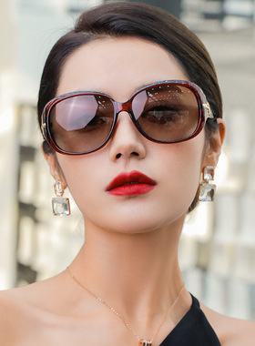 2026新款偏光太阳镜女士时尚潮防紫外线墨镜大框圆脸个性网红眼镜