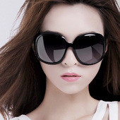 2024新款 潮圆脸优雅眼镜百搭大框防紫外线墨镜 偏光女士太阳镜时尚