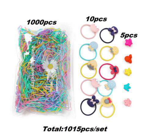 MACARONE RUBBER BAND COMBINATION HAIRPIN LEATHER BAND