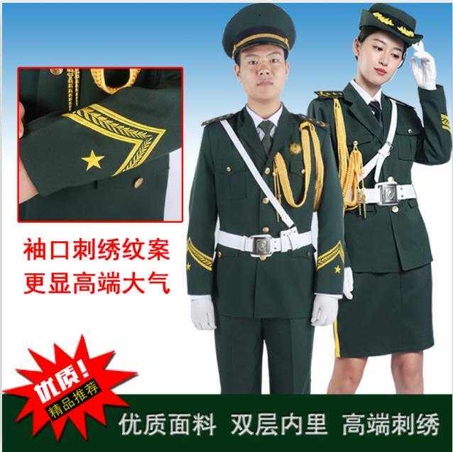 新款军鼓乐队服装仪仗队服装鼓号队服装升旗手护旗手服装成人儿童
