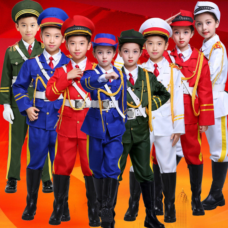 儿童男女国旗班护旗手少先队升旗手中小学生仪仗队乐队护卫队服装