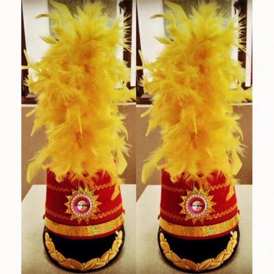 新款高端鼓号队帽子仪仗队升旗手帽子少先队帽子鼓号帽子管乐队帽