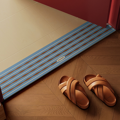 霍尔尼中古风门槛石地垫洗手间厕所门口吸水防滑脚垫超窄长条地毯