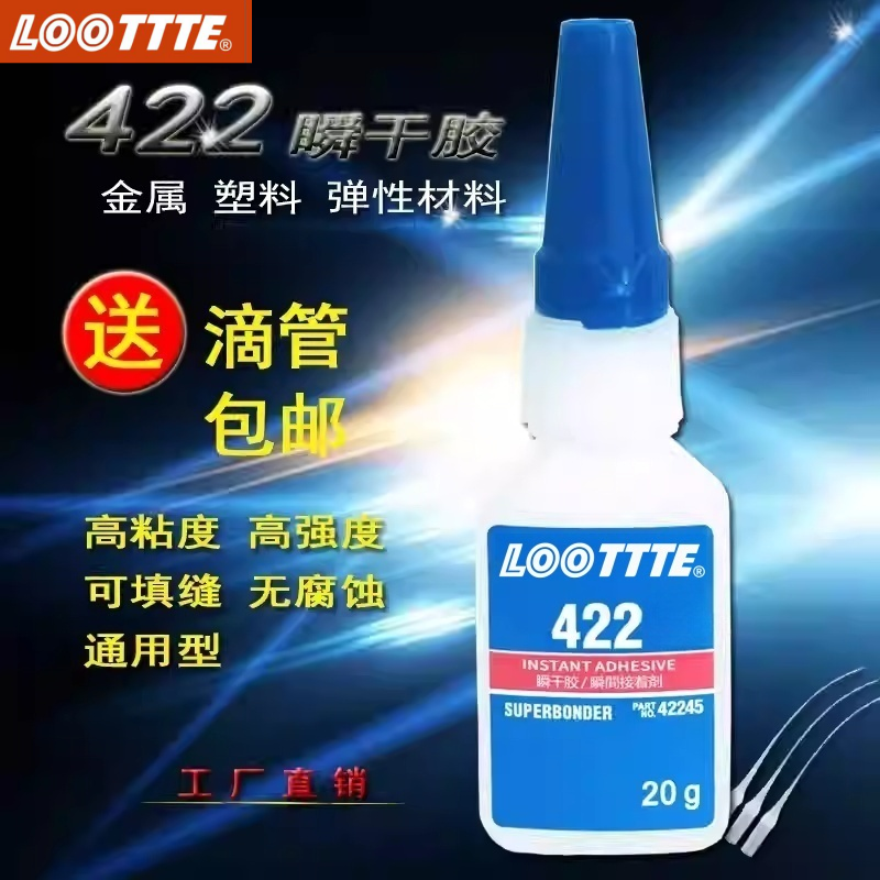 LOOTTTE422胶水粘眼镜腿框专用胶修补眼镜架塑料橡胶金属强力快干