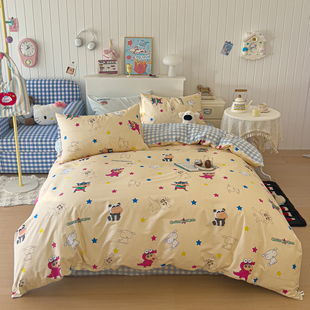 2026新款 授权全棉纯棉枕套卡通印花系列四件套 A类蜡笔小新正版