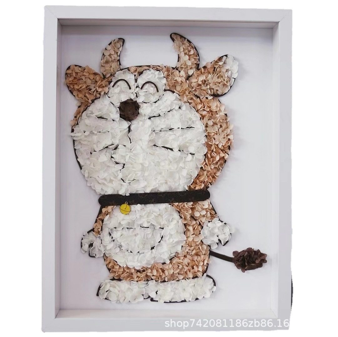 情人节新品送女友实用可挂墙家居软装永生花哆啦A梦相框,商业/办公家具,花坛/花箱,淘宝优惠券,粉丝福利购,淘宝优惠卷