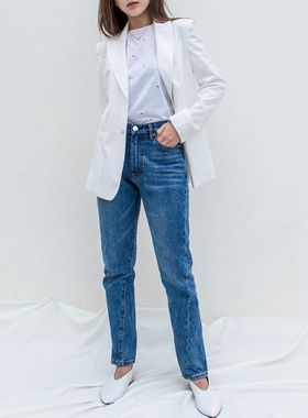 新品极简风白色西装外套RS03025