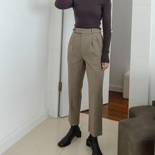 芦苇种子ReedSeed｜秋冬毛感高腰九分烟管裤直筒西装裤 RS05051