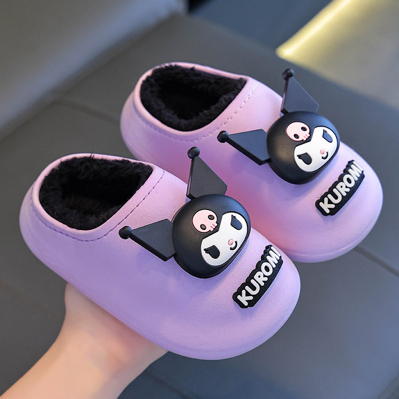 Mu Mu 三丽鸥儿童棉拖鞋秋冬亲子男女童可爱室内防滑公主玉桂狗毛