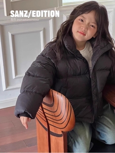 2023冬款波拉bora韩国童装儿童亲子羽绒服加厚立领面包服外套现货