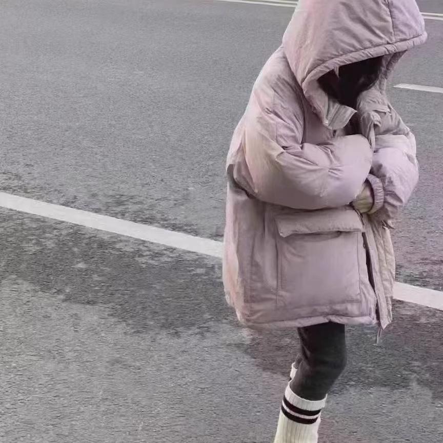 特价现货冬款波拉BORA儿童连帽白鸭绒工装面包服羽绒服外套亲子