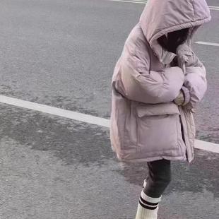 特价现货冬款波拉BORA儿童连帽白鸭绒工装面包服羽绒服外套亲子