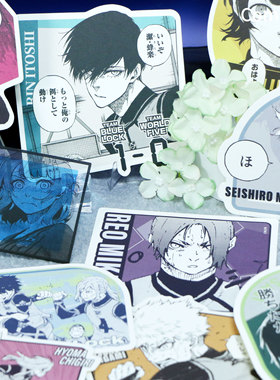 ComeFor 蓝色禁区漫画艺术贴纸 亚克力色纸 现货