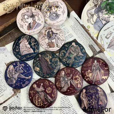 哈利·波特魔法世界复古人物微章