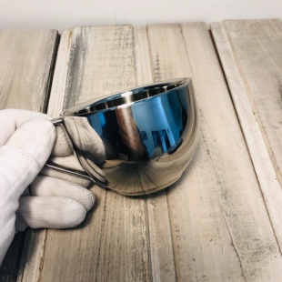 瑕疵304不锈钢儿童水杯宝宝喝水杯子幼儿园口杯双层隔热咖啡杯8cm