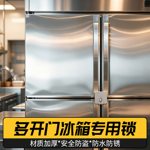 冰箱冰柜通用免打孔防盗锁