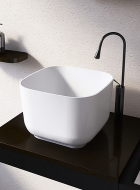 加深台上盆家用阳台大小尺寸洗手盆加高防溅水大容量洗脸盆洗衣盆