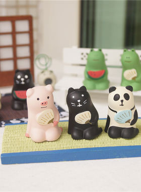 杂货夏日和风系列熊猫车载