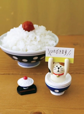 日本举手三花猫树脂摆件